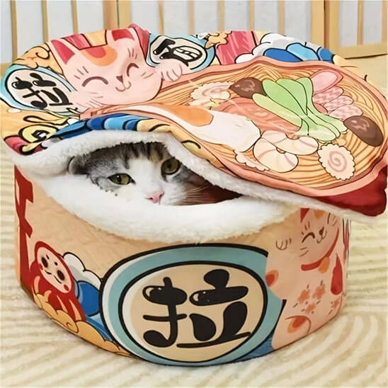 Panier pour chat | Mon Petit Ramen - Chats Malins