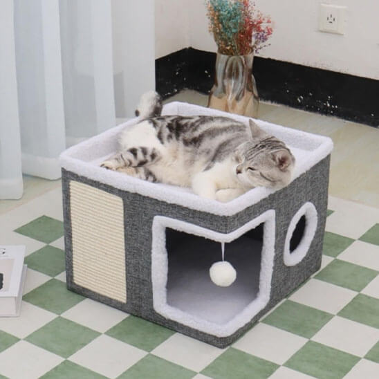 Maison chat pliable 