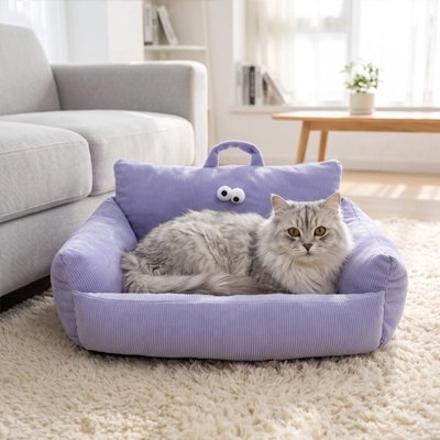 canapé pour chat violet été chat salon