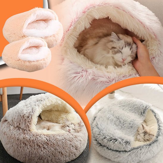 CocoonDonut™- Coussin moelleux pour chat - Chats Malins