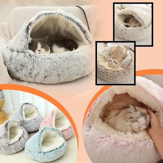 CocoonDonut™- Coussin moelleux pour chat - Chats Malins