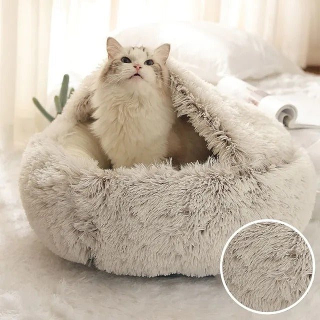 CocoonDonut™- Coussin moelleux pour chat - Chats Malins