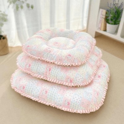 coussin pour chat carré rembourré trois tailles 