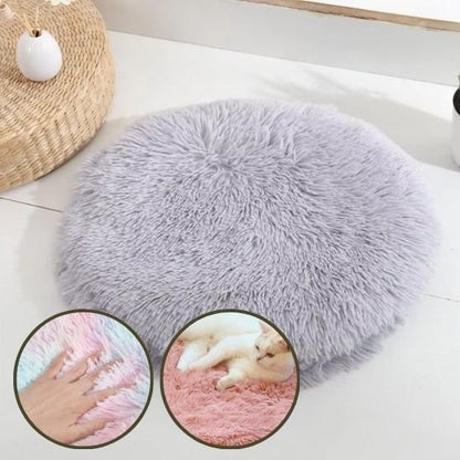 coussin pour chat rond plat moelleux 