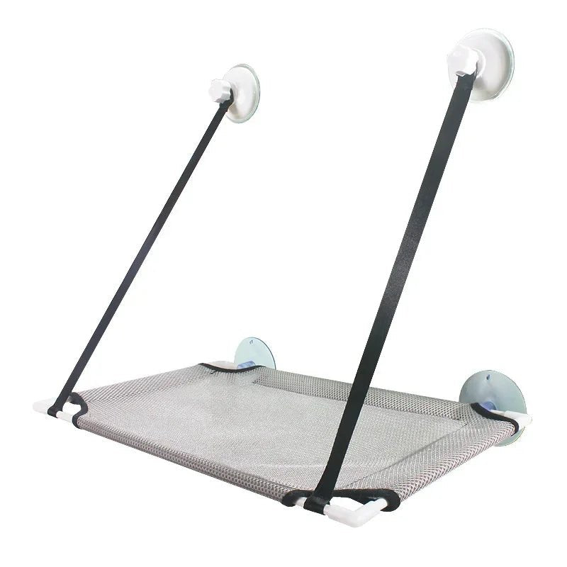 hamac chat fenetre simple gris 