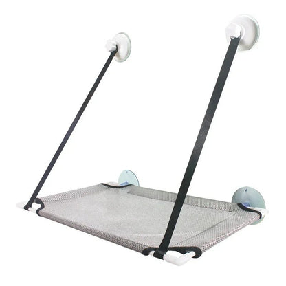 hamac chat fenetre simple gris 