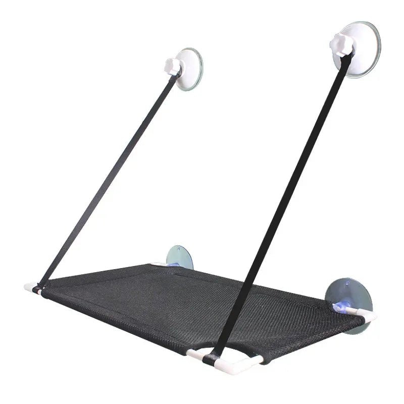 hamac chat fenetre simple noir 