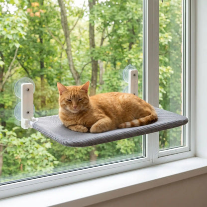 hamac pour chat fenêtre tissu respirant avec chat calme