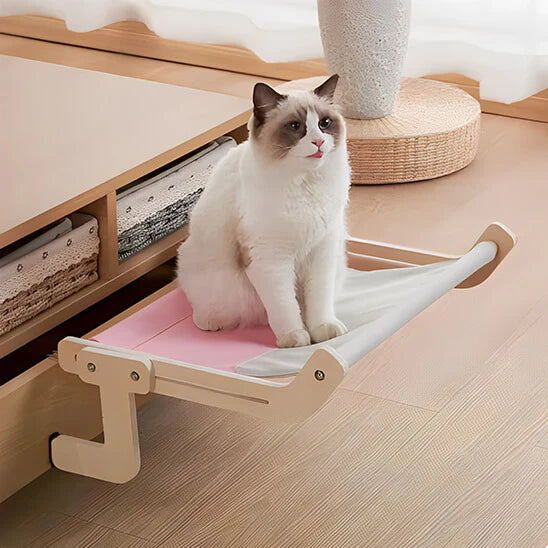 hamac suspendu pour chat lit avec chat assis