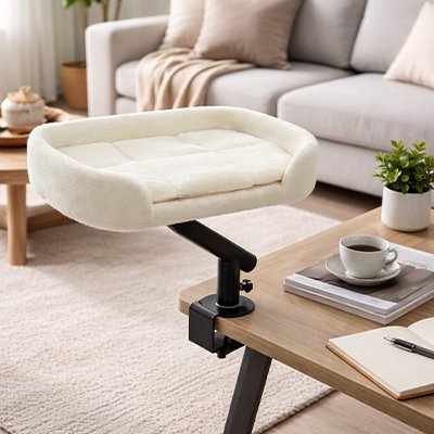 lit chat suspendu rotatif couchette blanche