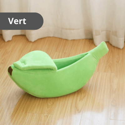 lit pour chat banane verte