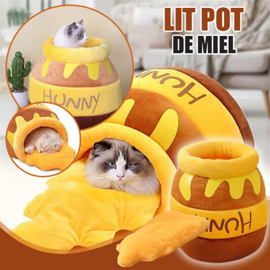 lit pour chat pot de miel