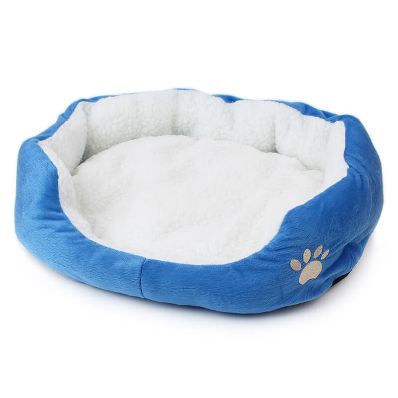 panier chat laine agneau bleu