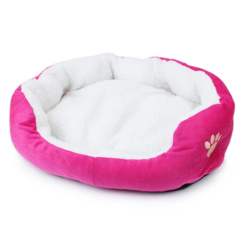 panier chat laine agneau rose