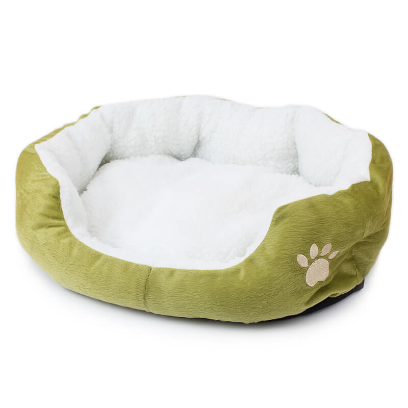 panier chat laine agneau vert