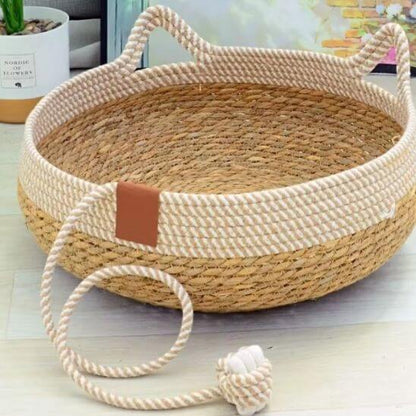 panier chat osier