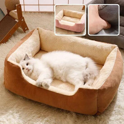 panier pour chat bonne sieste marron