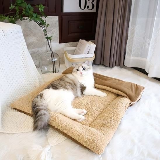 panier pour chat tapis nid enveloppant 2