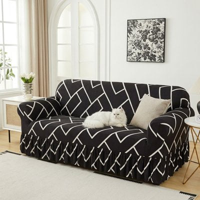 protege canape chat noir rayure chat