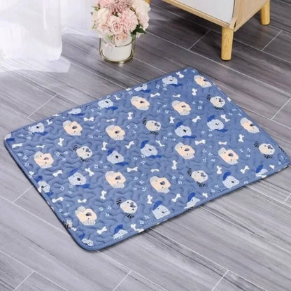 tapis rafraichissant chat bleu chiens 