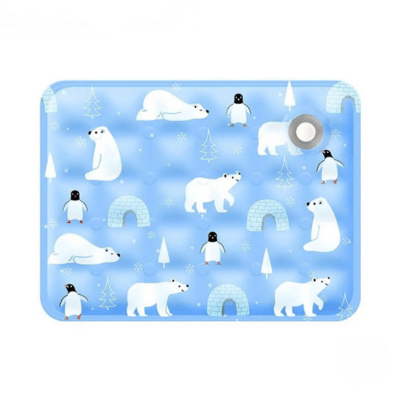 tapis rafraichissant chat glacé ours polaires pingouins