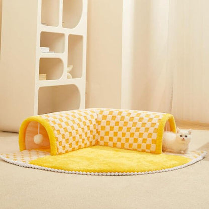 tunnel pour chat avec chaton